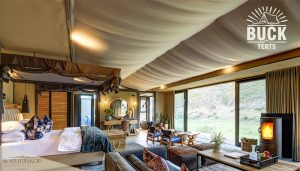 Bioethanol fireplaces for Safari tents