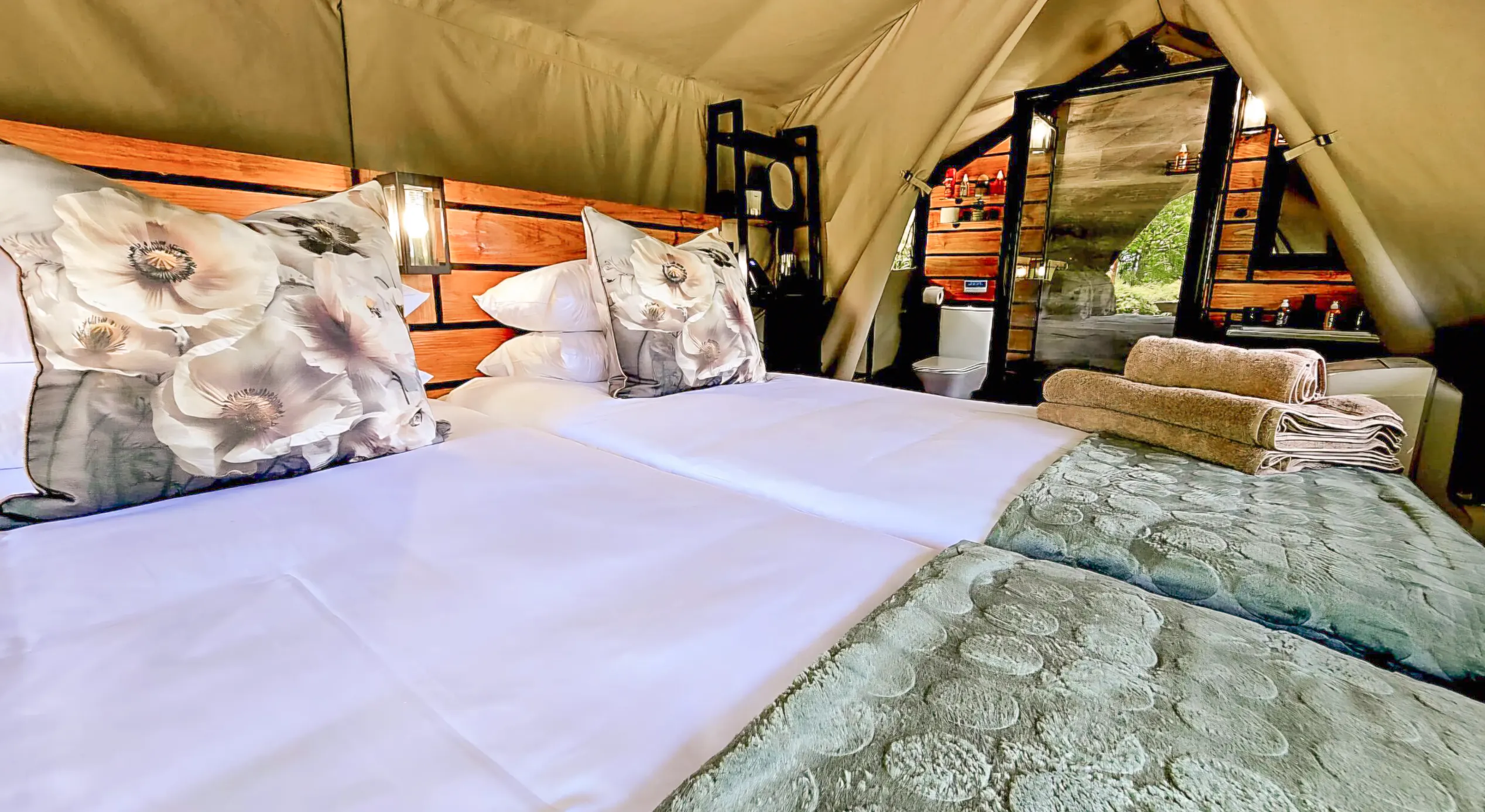 DIY Glamping Safari Tents inside