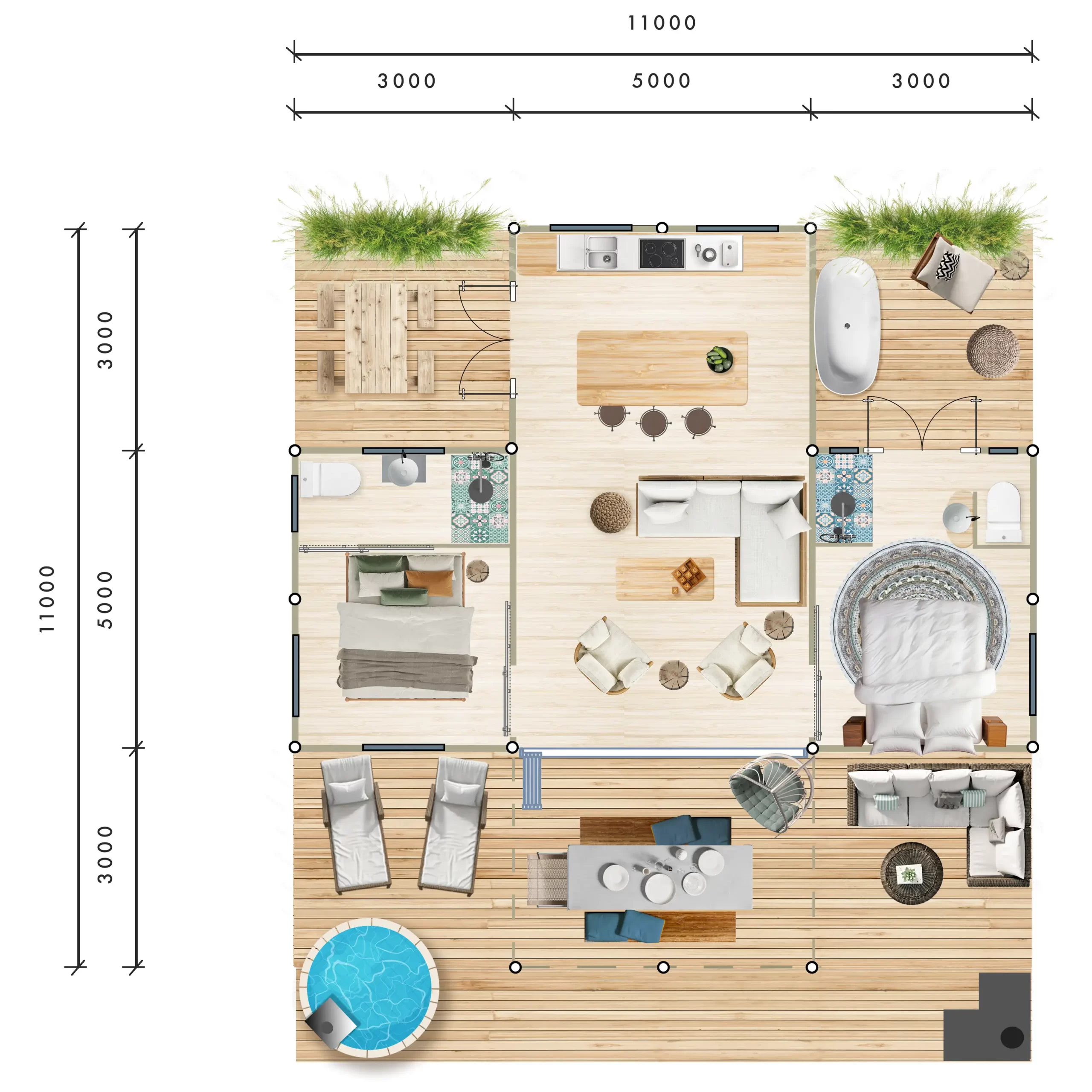 Wildernis 2 bed Buck tents