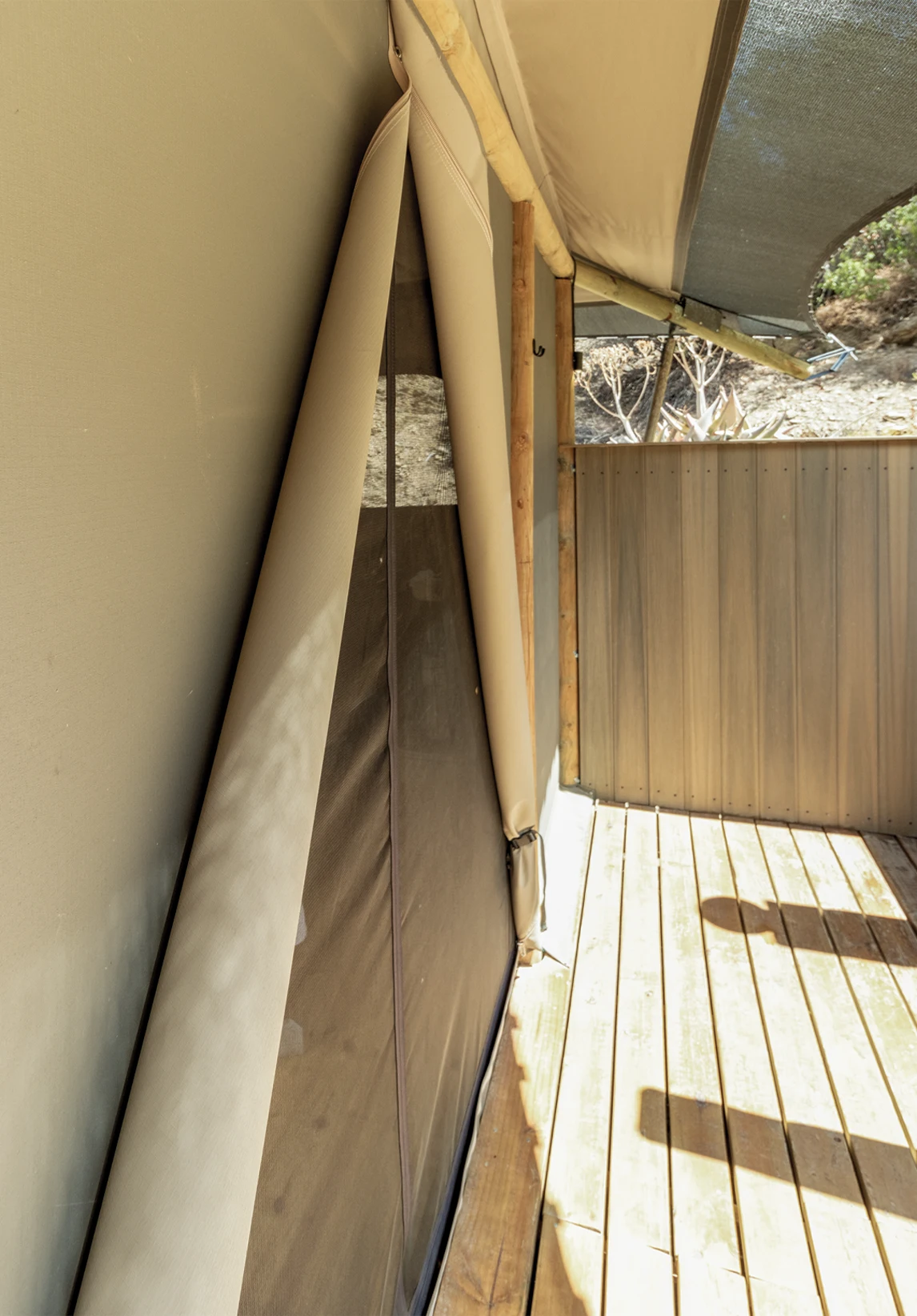 Robertson Buck Tents roof side
