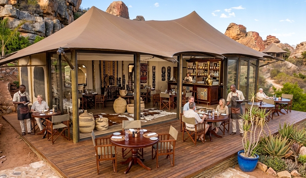 Outeniqua Buck Tents restaurant 3