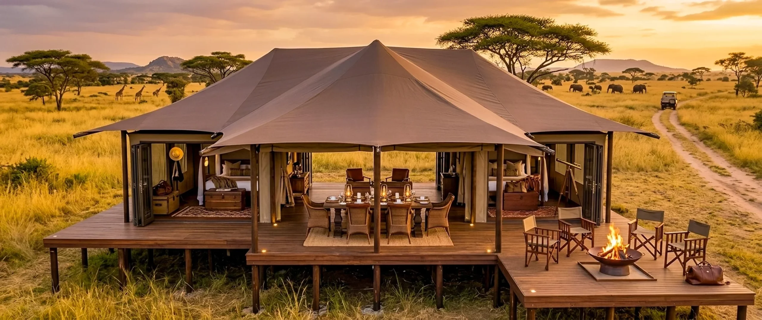 Brandwag Glamping open Buck Tents